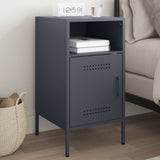 Bedside Cabinet Anthracite 36x39x68 cm Steel 843070