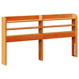 Bed Frame with Headboard without Mattress Wax Brown 150x200 cm King Size 3306872