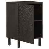 Bathroom Cabinet Black 38x33x58 cm Solid Wood Mango 356840