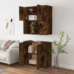 Highboard Smoked Oak Engineered Wood 3185356