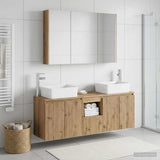 Bathroom Cabinet Set 4 pcs Artisan Oak Engineered Wood 3406430