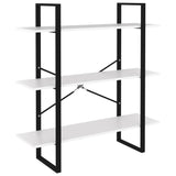 5-Tier Book Cabinet White 100x30x175 cm Engineered Wood 3081998