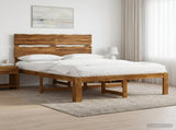 Double Bed Frame with Headboard ROSTOCK Natural 160 x 200 cm 3405492