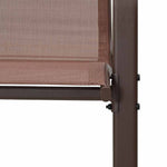 Stackable Garden Chairs 2 pcs Brown Textilene Fabric 318779