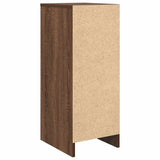 Shoe Cabinet Brown Oak 29.5x34x76 cm Engineered Wood 861865