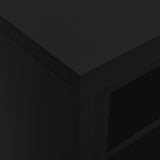 Sliding Door Cabinet Black 90x40x90 cm Steel 335956