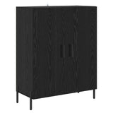 Highboard Black Oak 69.5 x 34 x 180 cm Engineered Wood 3416130