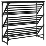 Shoe Rack Black 90x30x85 cm Engineered Wood 833428