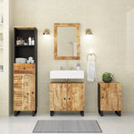 4 Piece Bathroom Furniture Set Solid Wood Mango 3200641
