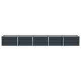 Planter Anthracite 400 x 80 x 45 cm Steel 42018198