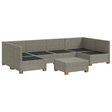 7 pcs Rattan Lounge Set with Cushions GENDT Natural Rattan 3429869