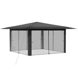 Gazebo with 4 Sidewalls 4 x 4 m Light Grey and Anthracite 42036822