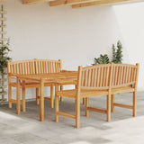 Garden Dining Set Solid teak wood Large Stackable 3157943
