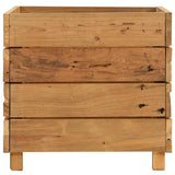 Raised Bed Varying shades of teak Solid teak wood, steel Medium 47421
