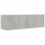 6 Piece TV Cabinet Set Concrete Grey Engineered Wood 3079148