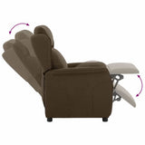 Recliner Chair Brown 66.5 x 94 x 101.5 cm Polyester 340156