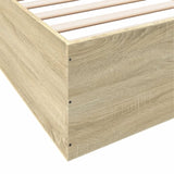 Bed Frame without Mattress Sonoma Oak 200x200 cm 3280988