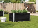 Garden Planter Black 100x50 cm Solid Wood Pine 3295428