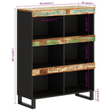 Side Cabinet 85x33x107 cm Solid Wood Reclaimed 352903