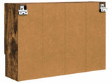 Mirror Cabinet Smoked Oak 59 x 17 x 55 cm Engineered Wood 883369