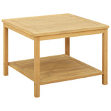 Side Table Oil Natural 60 x 60 x 45 cm Solid Acacia Wood 42026787