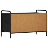 TV Cabinet 80 x 39.5 x 50 cm Black Oak Engineered Wood 8013752