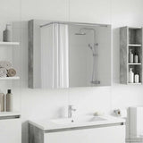 Bathroom Mirror Cabinet Concrete Grey 100 x 14.5 x 70 cm 889122