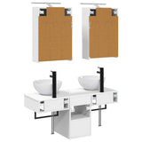 Bathroom Cabinet Set 5 pcs White Engineered Wood 3406279