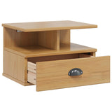 Bedside Cabinet with Drawer HILL Honey Brown 40 x 31 x 27 cm 42025043
