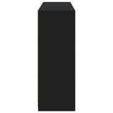 Sideboards with LED Lights 3 pcs Black Engineered Wood 3209122