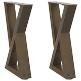 Coffee Table Legs 2 pcs Natural Steel 28x cm Steel 4012699