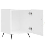 Bedside Cabinets 2 pcs High Gloss White 40x40x50 cm Engineered Wood 827505