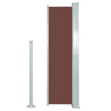 ZNTS Retractable Side Awning 120 x 300 cm Brown 45364