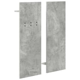 Wall-Mounted Coat Rack with Shelf Concrete Grey 70 x 10 x 90 cm 874526