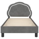 Children's Bed Frame with Headboard Dark Grey 80 x 160 cm 42010902