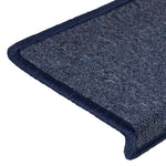 ZNTS Stair Mats 30 pcs 65x21x4 cm Grey and Blue 3365775