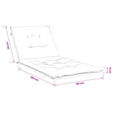 Sunlounger Cushion GEMERT 100% Polyester Light Blue 947448