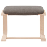 Footstool Taupe 51x41x40 cm Fabric 351068