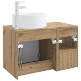 Bathroom Furniture Set 2 pcs Artisan Oak Engineered Wood 3404113