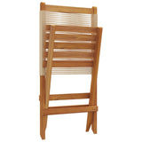 Garden Chairs 2 pcs Beige Solid Wood Acacia and Polypropylene 367689