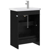 Bathroom Furniture Set Black Oak 61 x 40 x 84.5 cm 3404367
