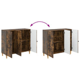 Sideboard Smoked Oak 89 x 34.5 x 80 cm Engineered Wood 894190