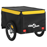 Bike Trailer Black and Yellow 45 kg Iron 94106