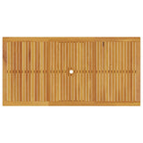 Garden Dining Set 7 pcs Brown Solid Acacia Wood 3375680