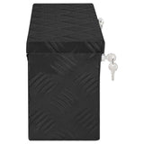 Storage Box Black 50x15x20.5 Aluminium 152247