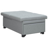 Sofa Bed Light Grey 194 x 50 x 82 cm Plywood 42008582