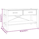 TV Cabinet Black 82x38x45 cm Engineered Wood 345661