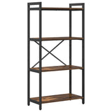 Bookshelf Smoked Oak 60 x 30 x 120 cm Engineered Wood 868391