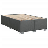 Box Spring Bed with Mattress Dark Grey 120x190 cm Fabric 3285835