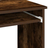 Desk with Shelves Smoked Oak 84x40x78 cm Engineered Wood 860449